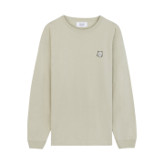 Maison Kitsune Bold Fox Head Patch Comfort Long Sleeves T-Shirt Ash Tree