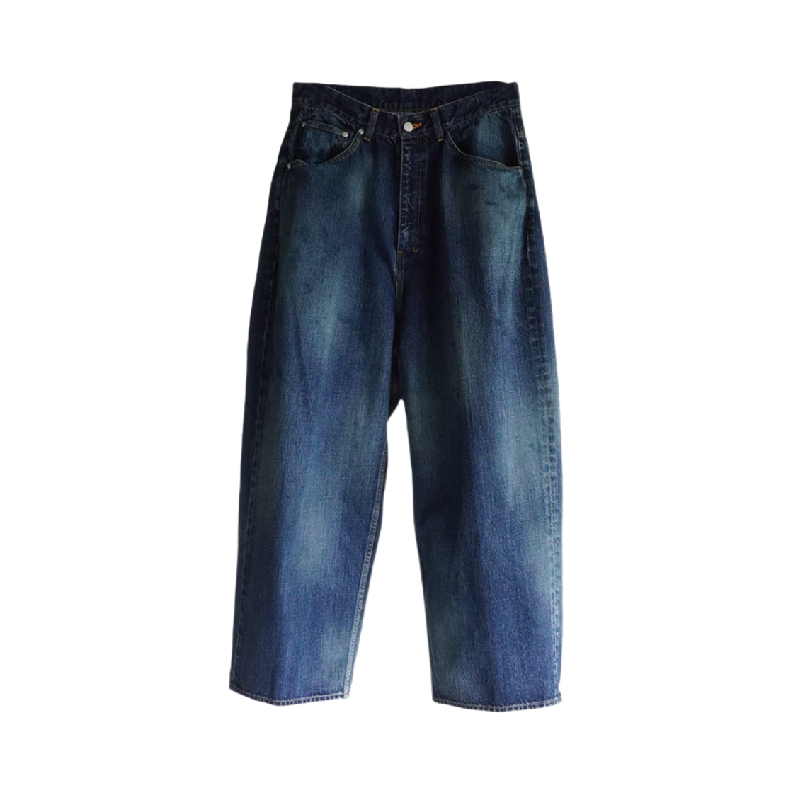 ANC-PT48-1 Ancellm Aging Wide Denim Pants Indigo