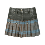 ADSB Andersson Bell Faux Leather Skort Black