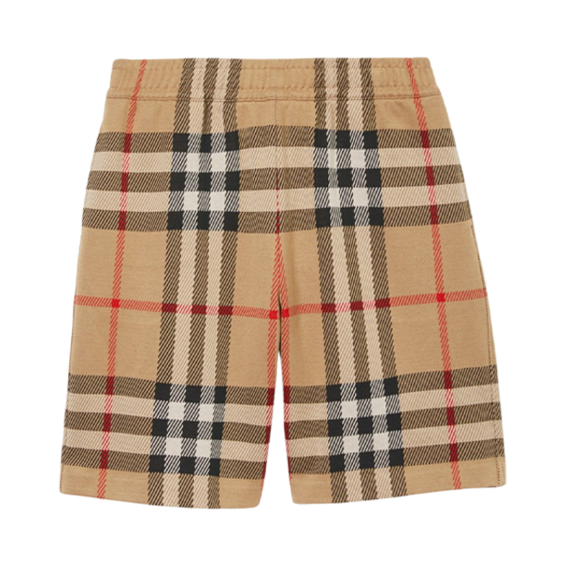 8072666 Burberry Check Cotton Jacquard Shorts Archive Beige