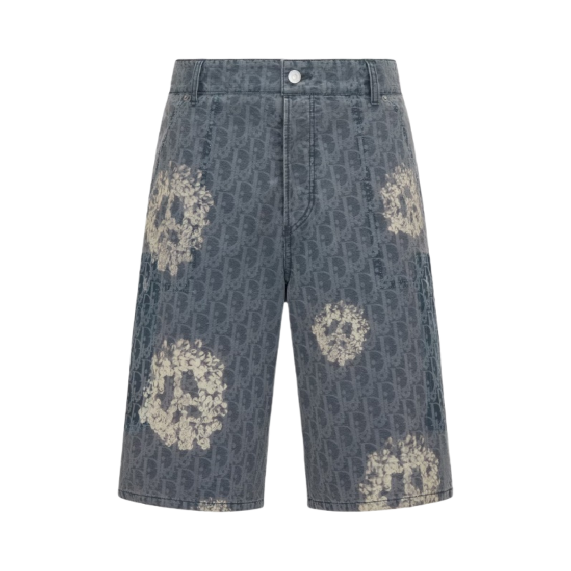 393D189BY528-C580 Dior x Denim Tears Dior Tears Bermuda Shorts Blue Cotton Denim