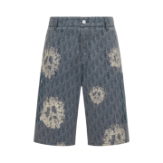 Dior x Denim Tears Dior Tears Bermuda Shorts Blue Cotton Denim