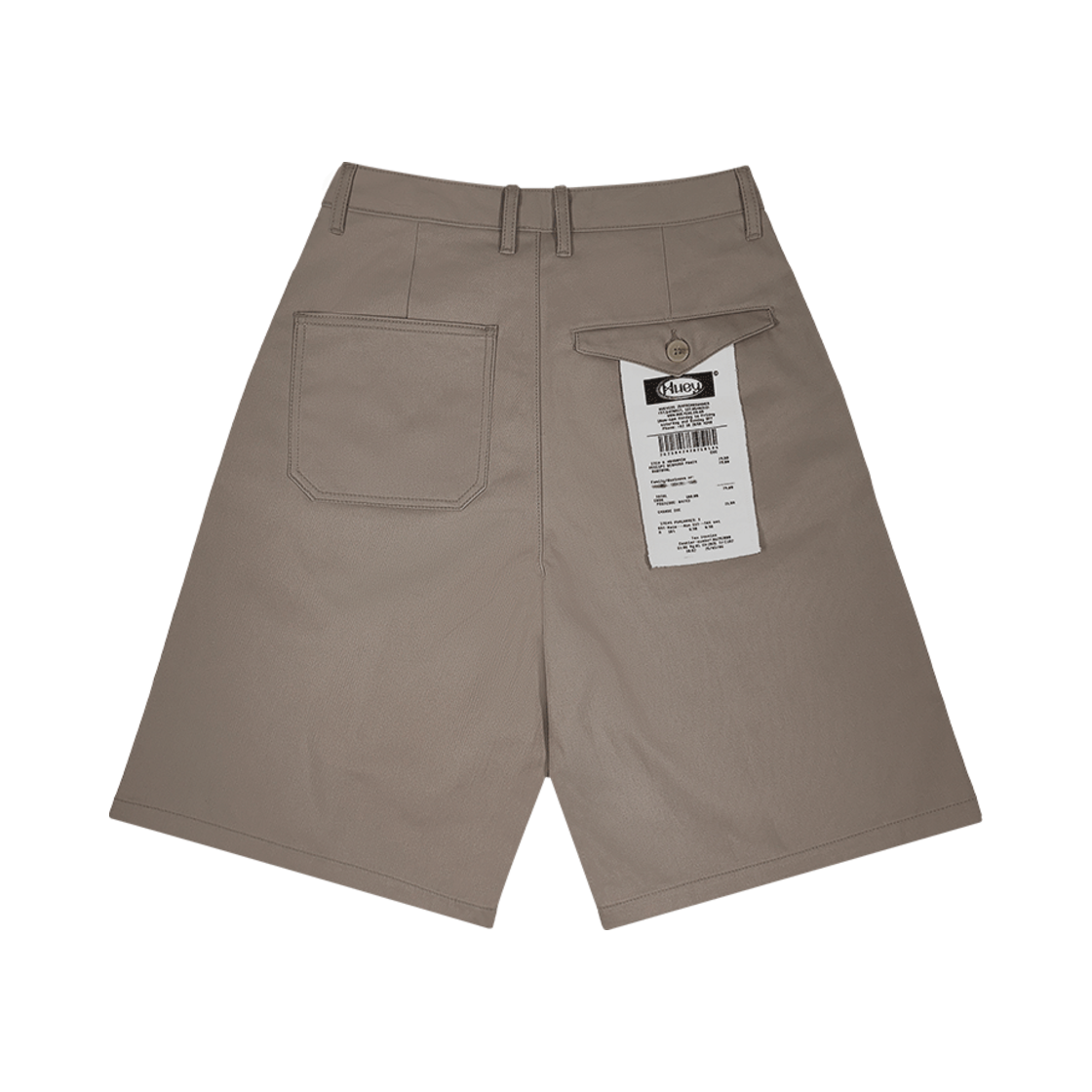 휴이 리시트 핀턱 버뮤다 팬츠 베이지(Huey Receipt Pin Tuck Bermuda Pants Beige)