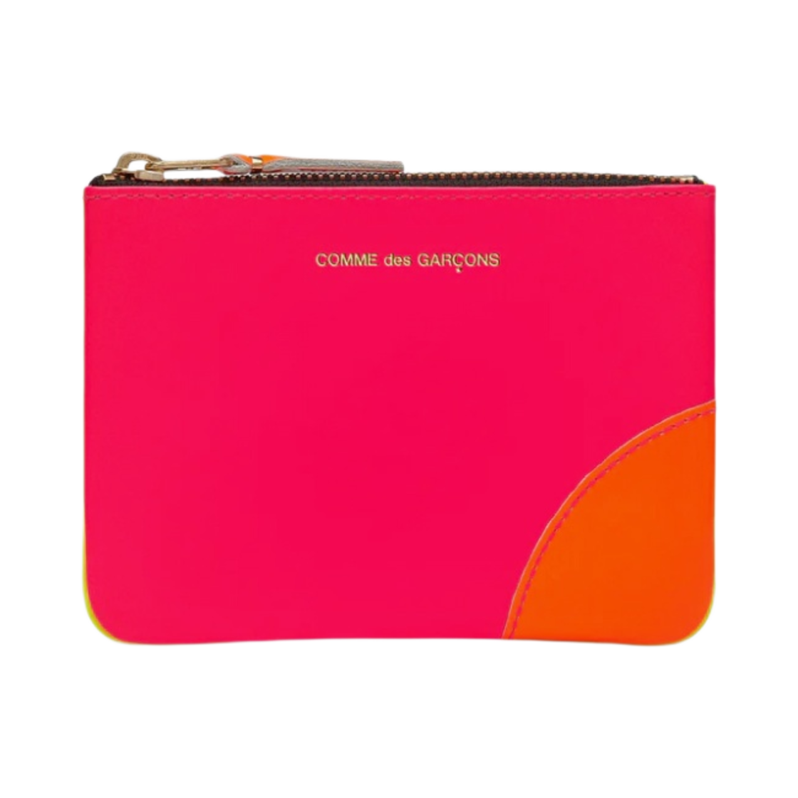 SA8100SF Comme des Garcons SA8100SF Super Fluo Wallet Pink Yellow