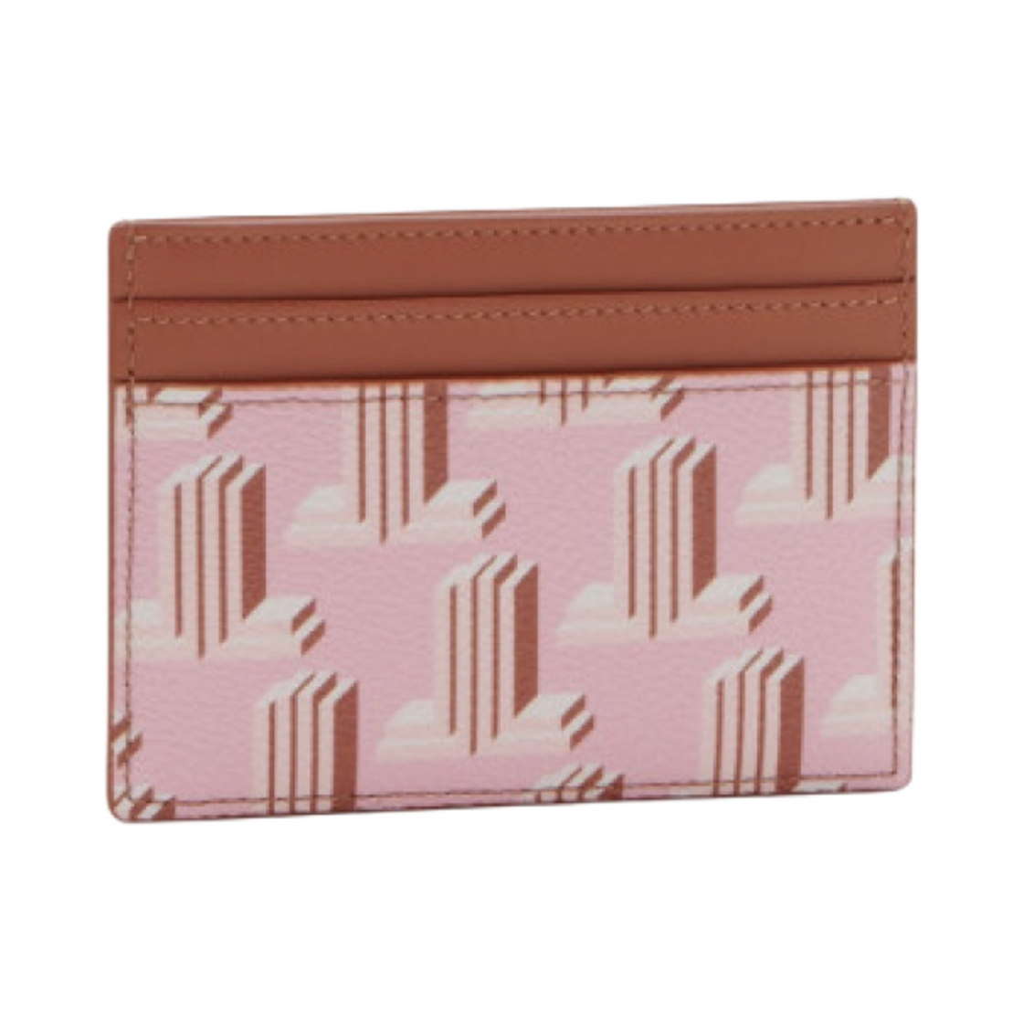 랑방 3D JL 랑방 이니셜 카드 홀더 핑크(Lanvain 3D JL Lanvain Initials Card Holder Pink)