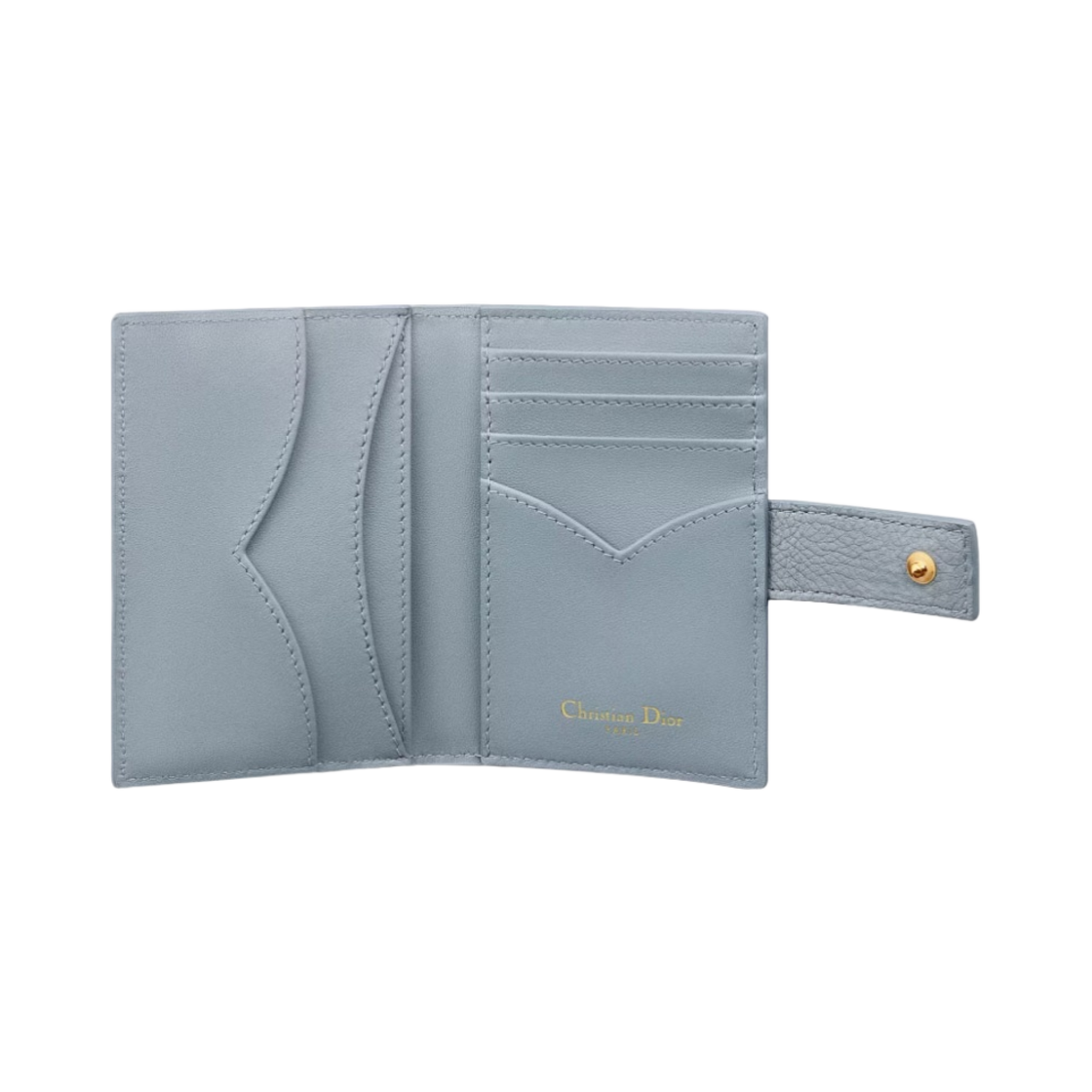 디올 카고 버티컬 카드 홀더 서플 까나쥬 카프스킨 클라우드 블루(Dior Caro Vertical Card Holder Supple Cannage Calfskin Cloud Blue) - 2