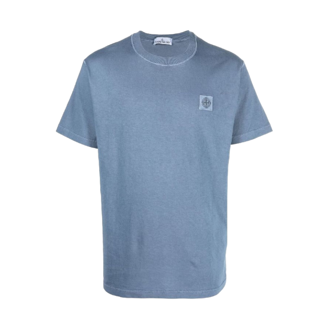 스톤 아일랜드 23742 패치 로고 티셔츠 아비오 블루 - 22FW(Stone Island 23742 Patch Logo T-Shirt Avio Blue - 22FW) - 1