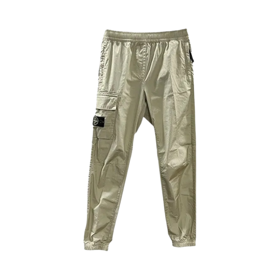 781630801-V0090 (Kids) Stone Island Logo Patch Pants Beige - 23SS
