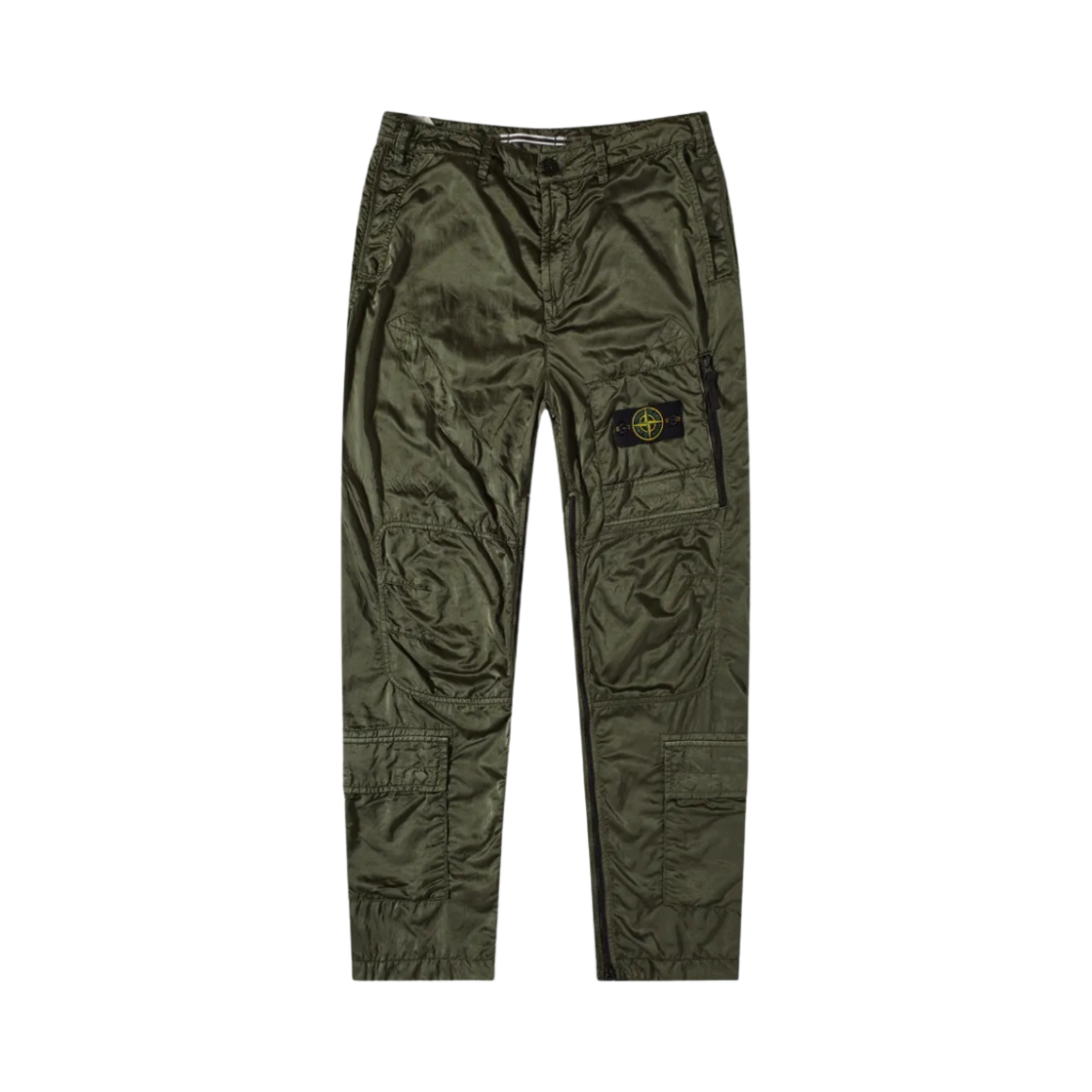 스톤 아일랜드 31021 나일론 사틴 라소 트랙 카고 팬츠 올리브 - 21FW(Stone Island 31021 Nylon Satin Raso Track Cargo Pants Olive - 21FW) - 1