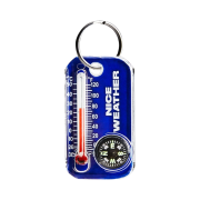 Nice Weather Thermometer Keyring Blue