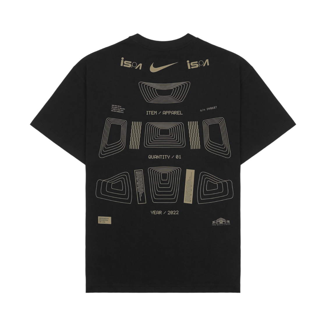 나이키 NRG IPSA 그래픽 티셔츠 블랙(Nike NRG ISPA Graphic T-Shirt Black)