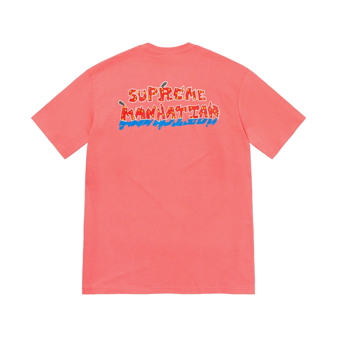 슈프림 맨하탄 티셔츠 브라이트 코랄 - 22SS(Supreme Manhattan T-Shirt Bright Coral - 22SS) - 2