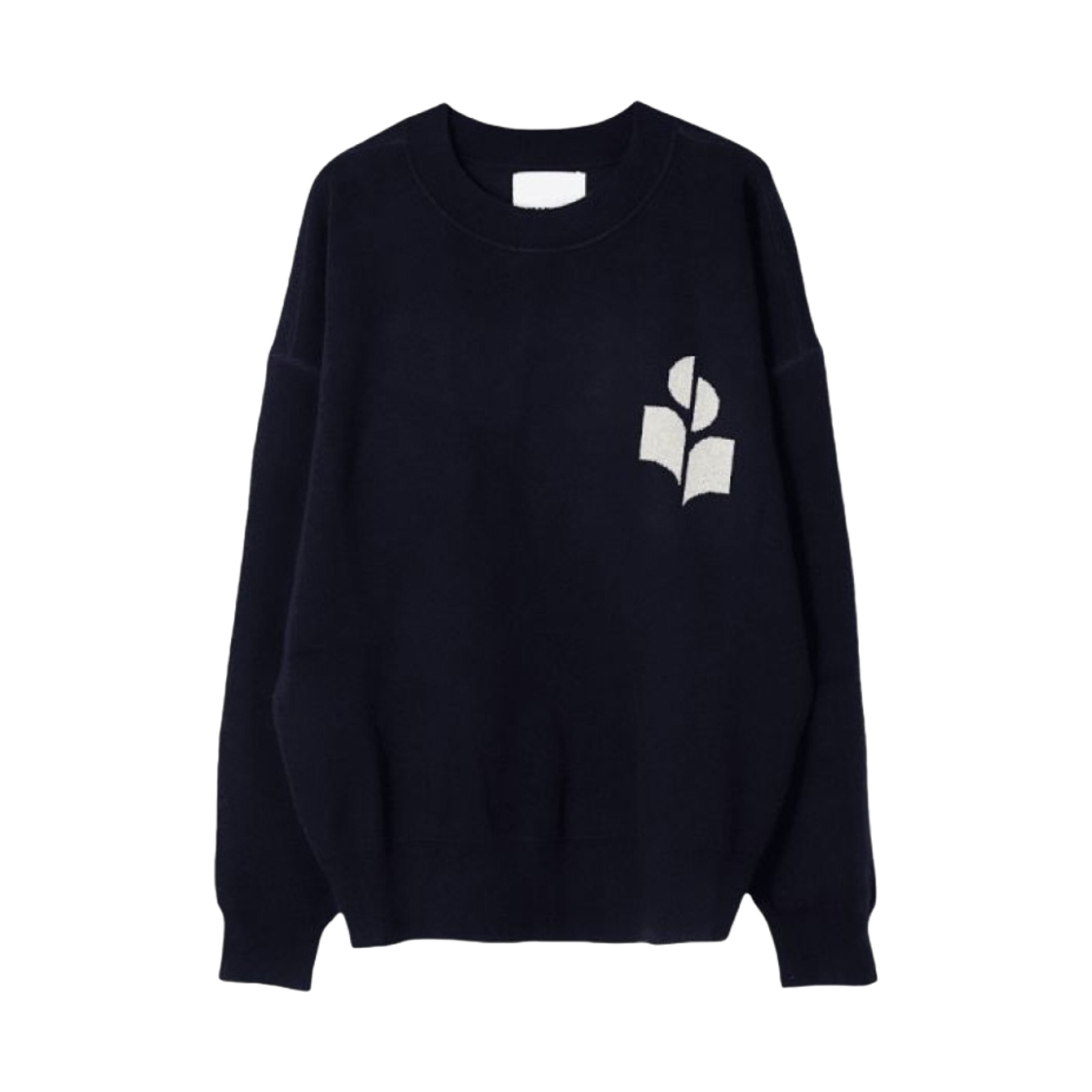 PU0048HA-A1L03H-30MI Isabel Marant Ateley Cotton Logo Sweater Midnight - 23SS