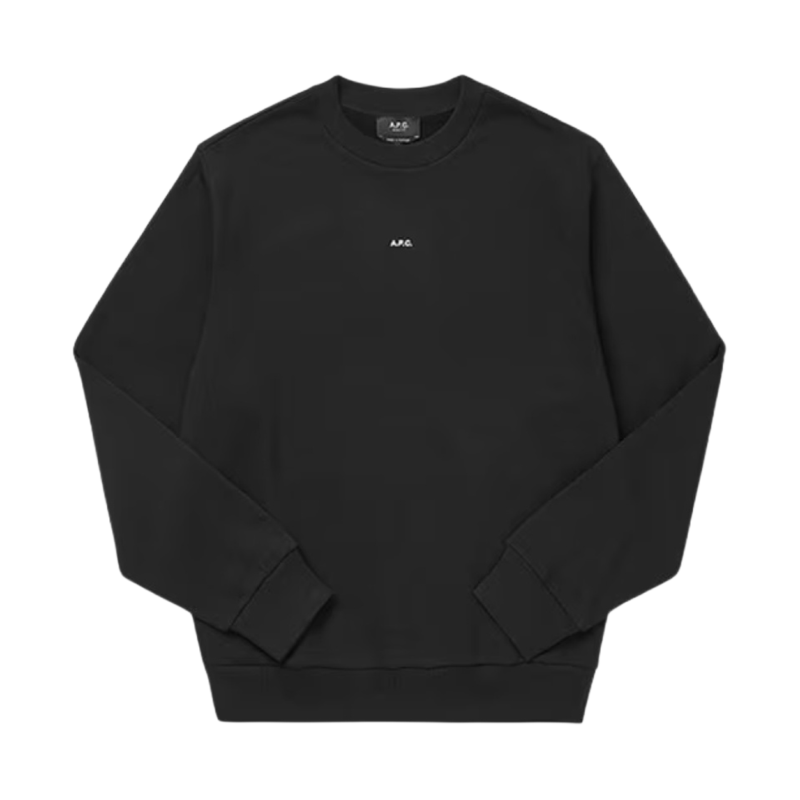 COHBX-H27910-TZC A.P.C. Boxy Micro Logo Sweatshirt Black White