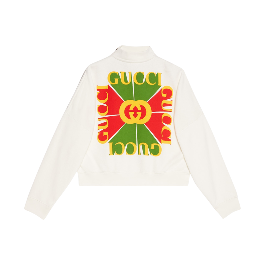 (W) 구찌 빈티지 로고 코튼 스웨트셔츠 오프 화이트((W) Gucci Vintage Logo Cotton Sweatshirt Off White) - 1