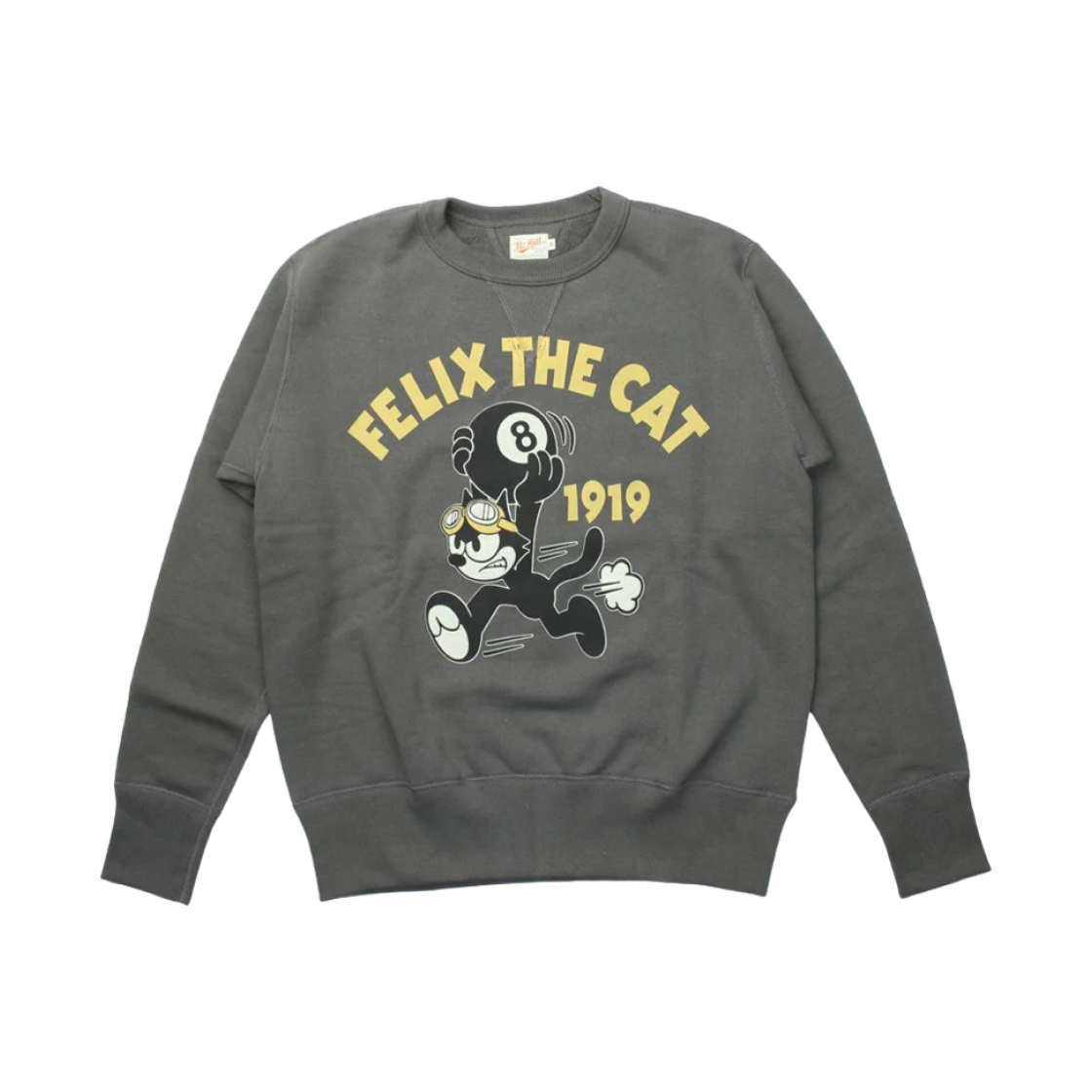 토이즈 맥코이 밀리터리 스웨트셔츠 펠릭스 더 캣 8 볼 블랙(Toys McCoy Military Sweatshirt Felix The Cat 8 Ball Black)