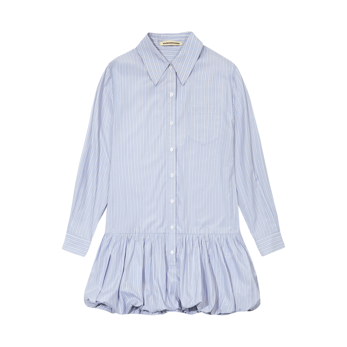 [예약 배송] 마가린핑거스 셔츠 벌룬 원피스 라이트 블루