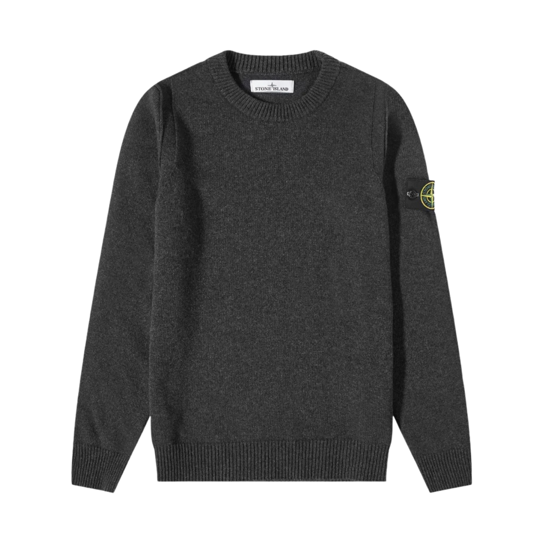 스톤 아일랜드 508A3 램스울 크루넥 니트 다크 그레이 - 22FW(Stone Island 508A3 Lambswool Crewneck Knit Dark Grey - 22FW) - 1
