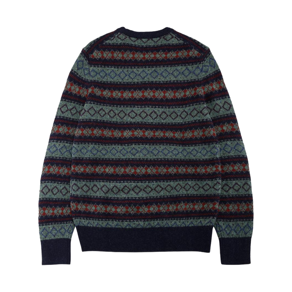 브룩스 브라더스 램스울 빈티지 페어아일 크루넥 스웨터 다크 블루(Brooks Brothers Lambswool Vintage Fairisle Crewneck Sweater Dark Blue) - 2