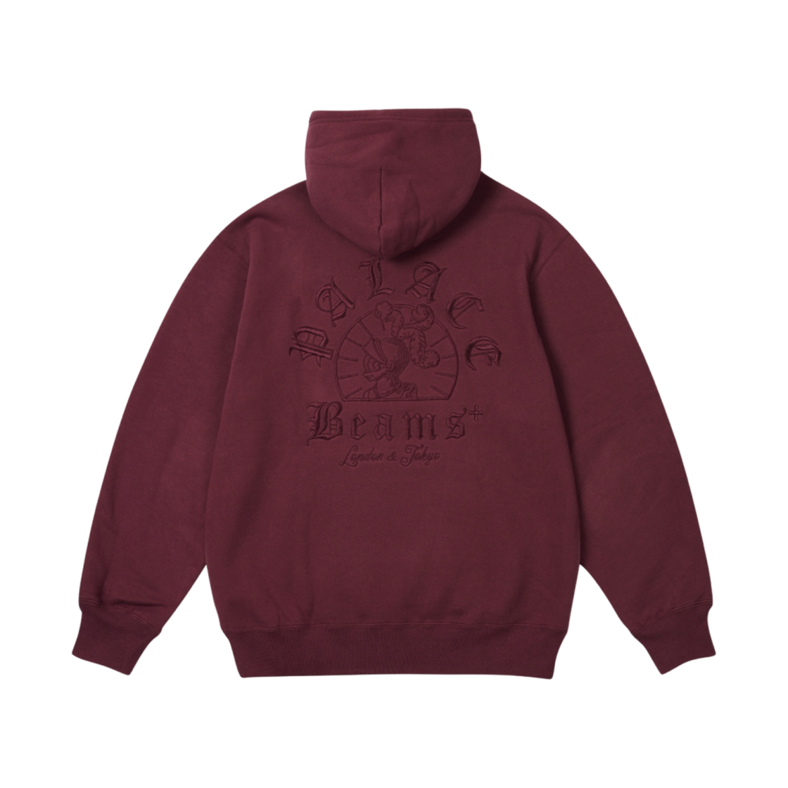 팔라스 x 빔즈 플러스 그래픽 후드 버건디 - 24FW(Palace x Beams Plus Graphic Hood Burgundy - 24FW)