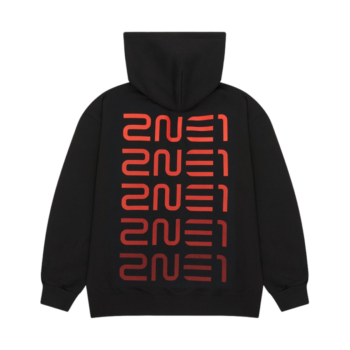 투애니원 로고 후디 블랙(2NE1 Logo Hoodie Black) - 2