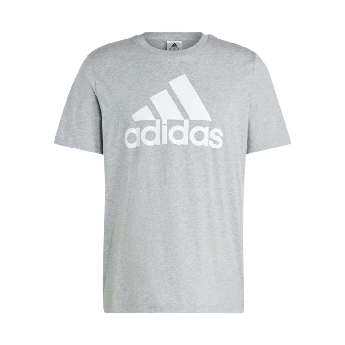 아디다스 에센셜 싱글 저지 빅 로고 티셔츠 미디움 그레이 헤더 - KR 사이즈(Adidas Essentials Single Jersey Big Logo T-Shirt Medium Grey Heather - KR Sizing) - 1