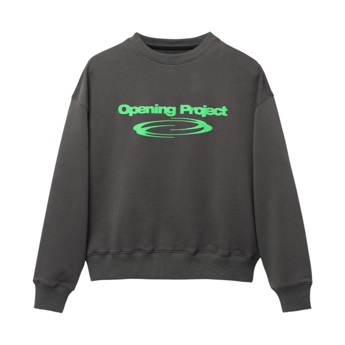오프닝프로젝트 W 아이덴티티 스웨트셔츠 차콜