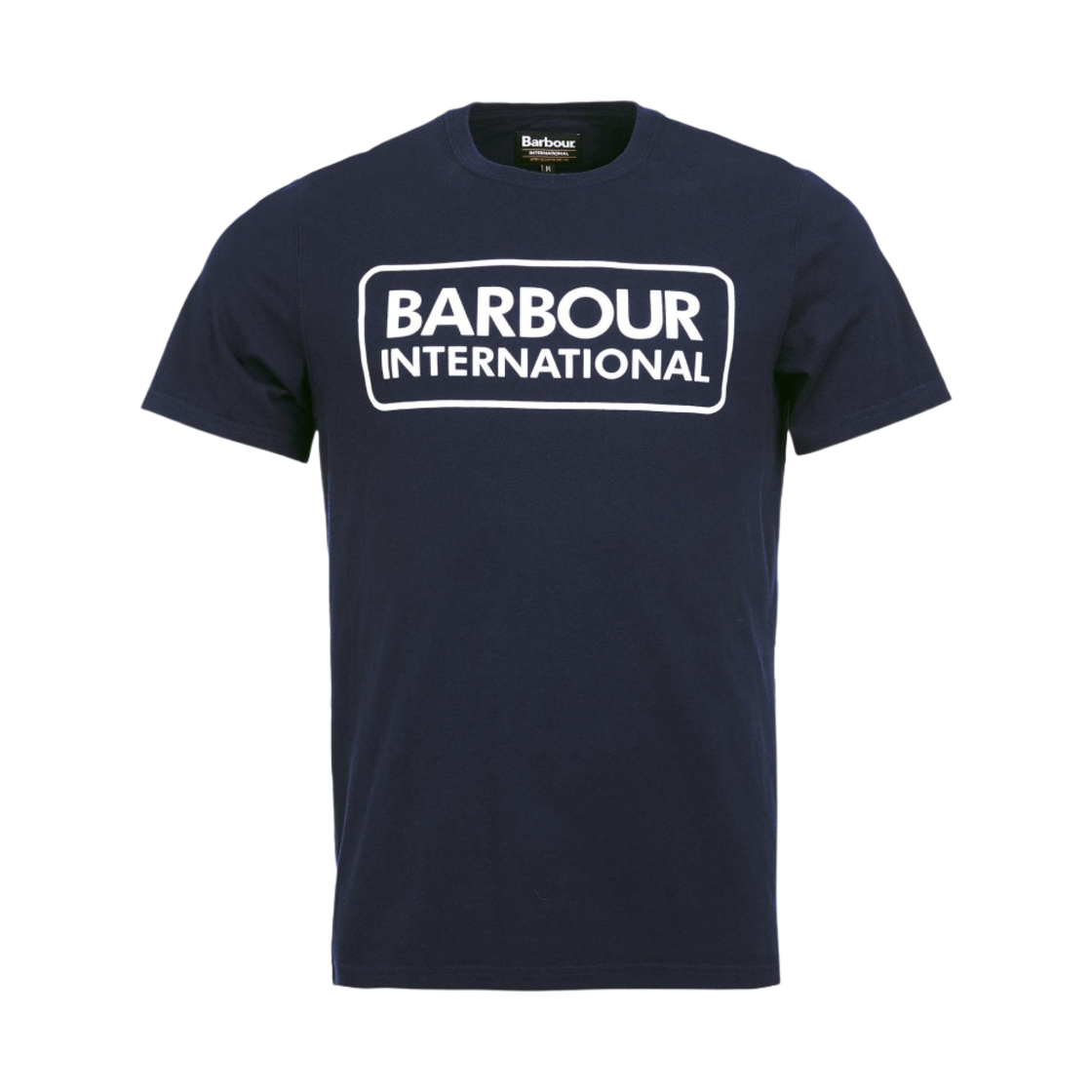 바버 에센셜 라지 로고 티셔츠 인터네셔널 네이비(Barbour Essential Large Logo T-Shirt International Navy)