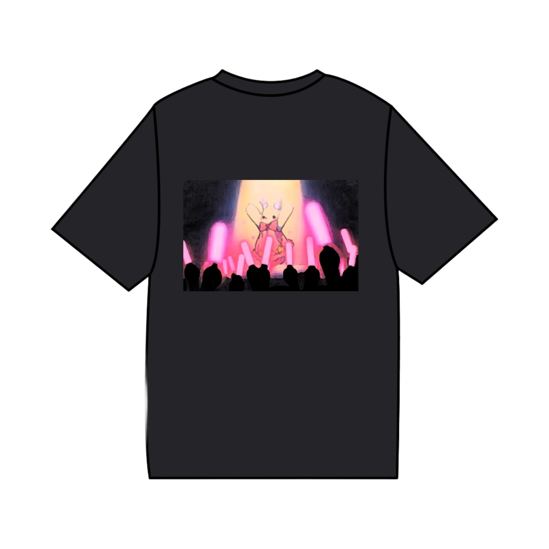 473122-09 Uniqlo UT Oshi No Ko T-Shirt Black - US
