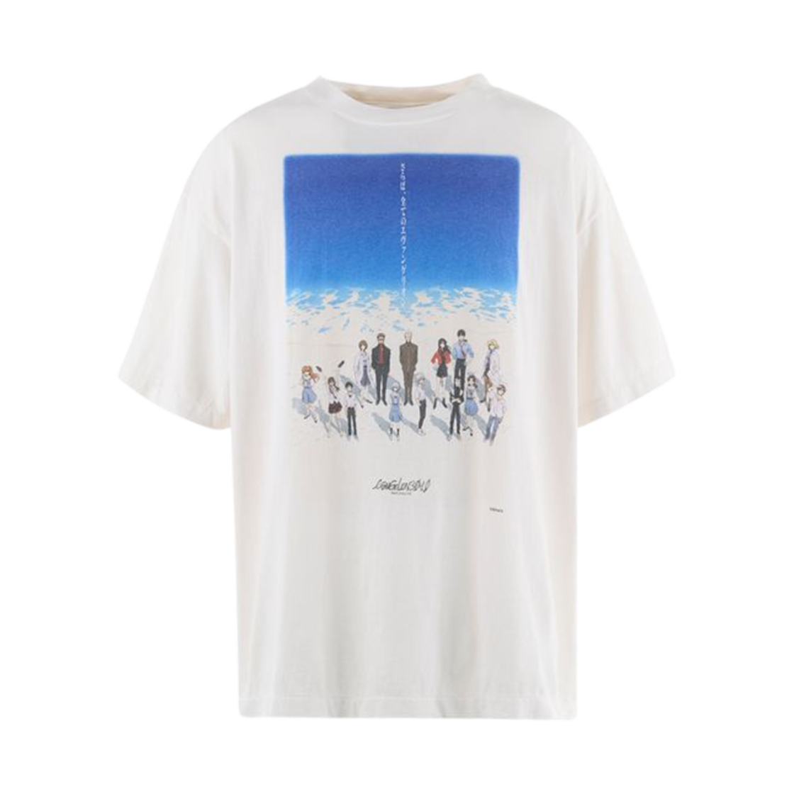 HR8-0000-C12 Saint Mxxxxxx x Evangelion x Geeks Rule S/S T-Shirt Blue White - 25SS