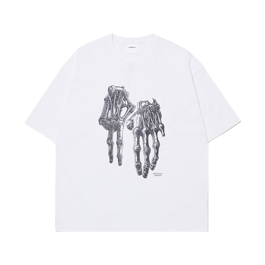 노매뉴얼 로보틱 핸드 NM 티셔츠 화이트