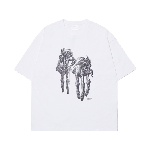 NMSS52TS21WHT NOMANUAL Robotic Hand NM T-Shirt White
