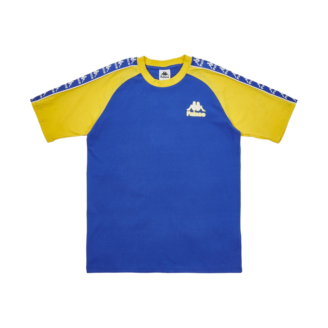 팔라스 x 카파 클래식 래글런 티셔츠 블루 옐로우 - 21FW(Palace x Kappa Classic Raglan T-Shirt Blue Yellow - 21FW) - 1