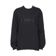 Essentials Boxy Long Sleeve T-Shirt Navy/Dark Navy - Ssense Exclusive