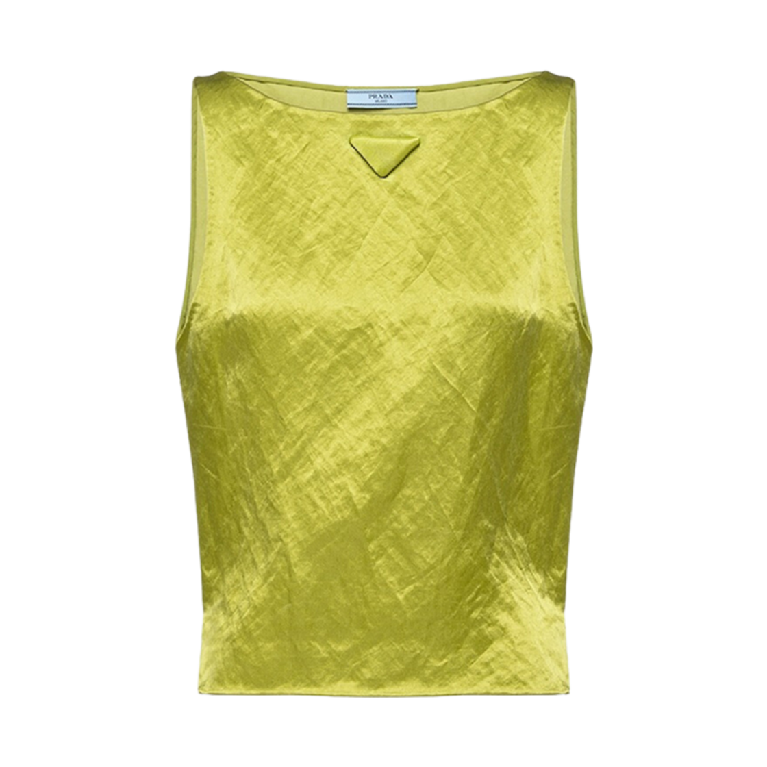 (W) 프라다 사틴 탑 펀 그린((W) Prada Satin Top Fern Green) - 1