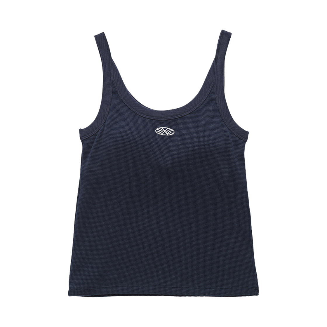 TNK-RVSB-WF-NV Menasoo Track Logo Reversible Waffle Sleeveless Navy