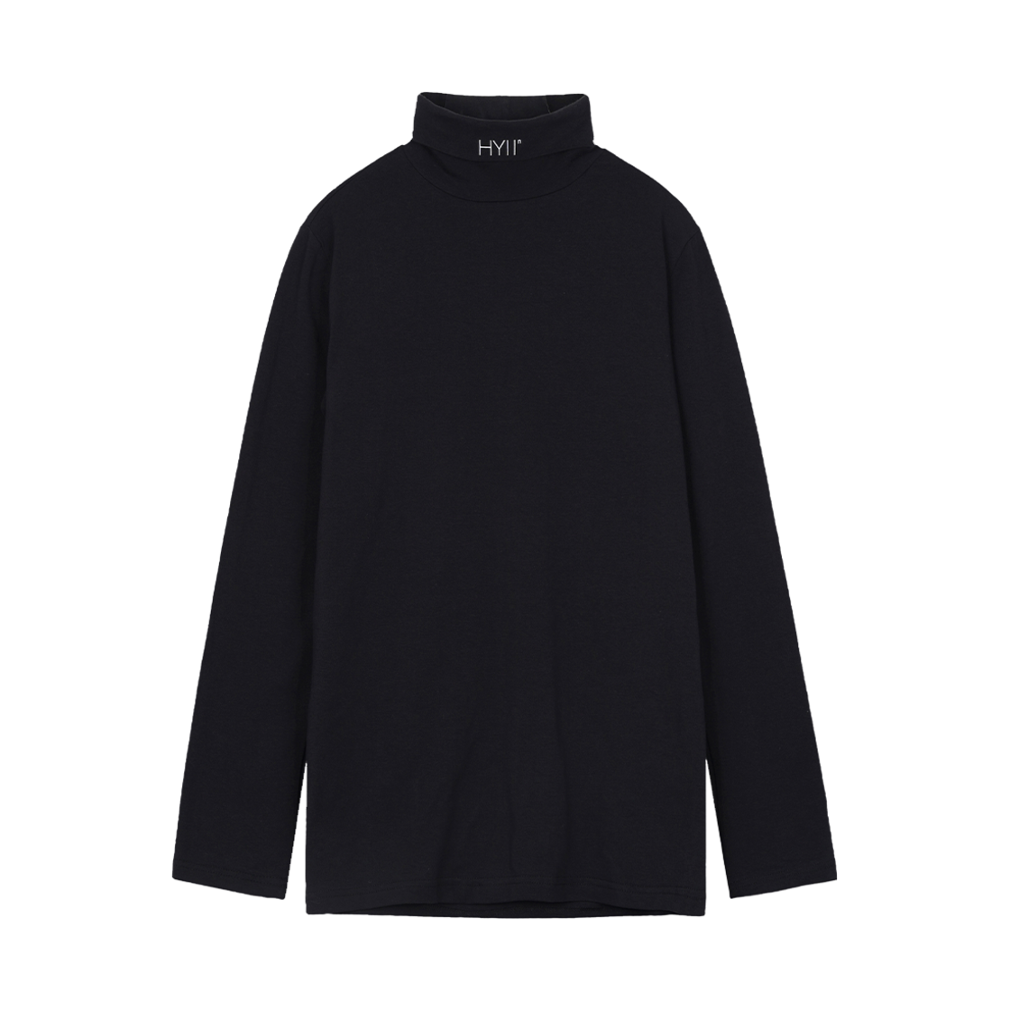 하이투 스탠다드 핏 터틀넥 풀오버 블랙(HYII Standard Fit Turtle Neck Pullover Black)