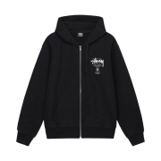 Stussy World Tour Zip Hoodie Black
