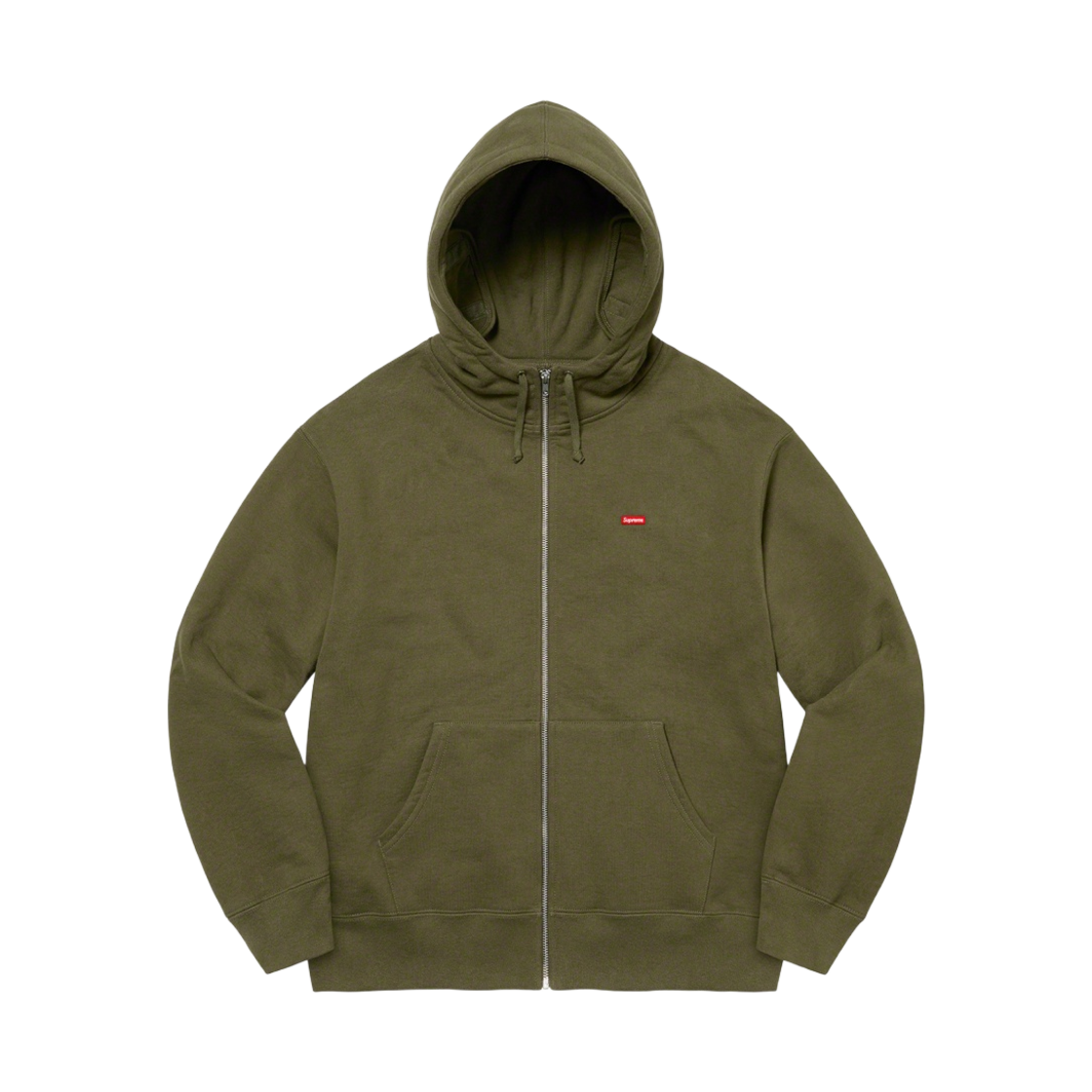 슈프림 스몰 박스 페이스마스크 집업 후드 스웨트셔츠 다크 올리브 - 21FW(Supreme Small Box Facemask Zip Up Hooded Sweatshirt Dark Olive - 21FW) - 2