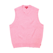 Supreme Chenille Sweater Vest Pink - 24FW