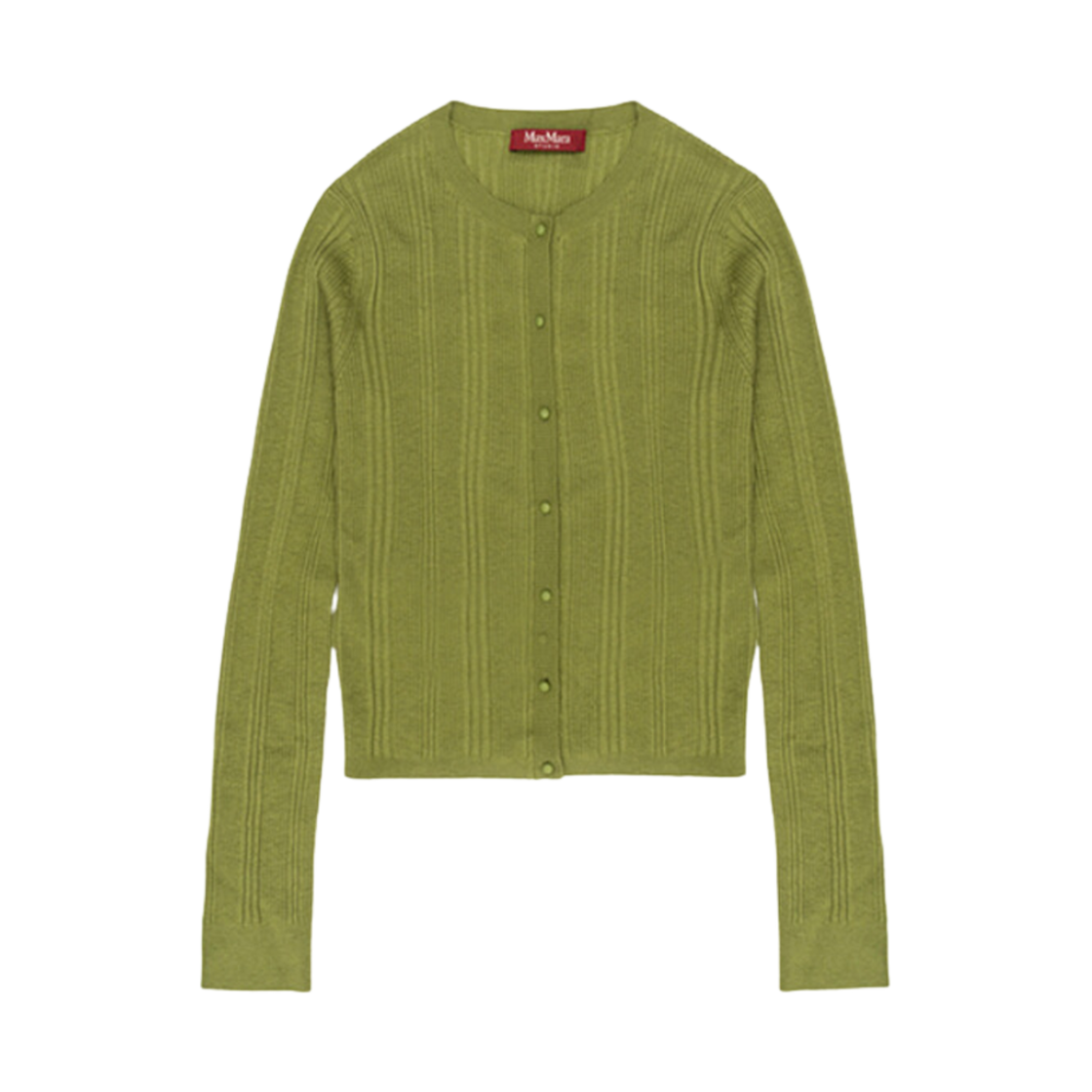 LOCUSTA-004 (W) Max Mara Studio Locusta Silk Wool Cardigan Green