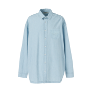 Onitsuka Tiger Oversized Denim Shirt Light Blue
