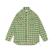 Houston Japan Flannel Check Shirt Green 41143GN