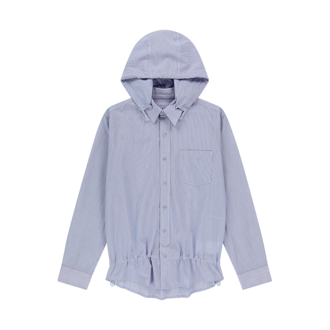 산산기어 스트라이프 후드 셔츠 블루