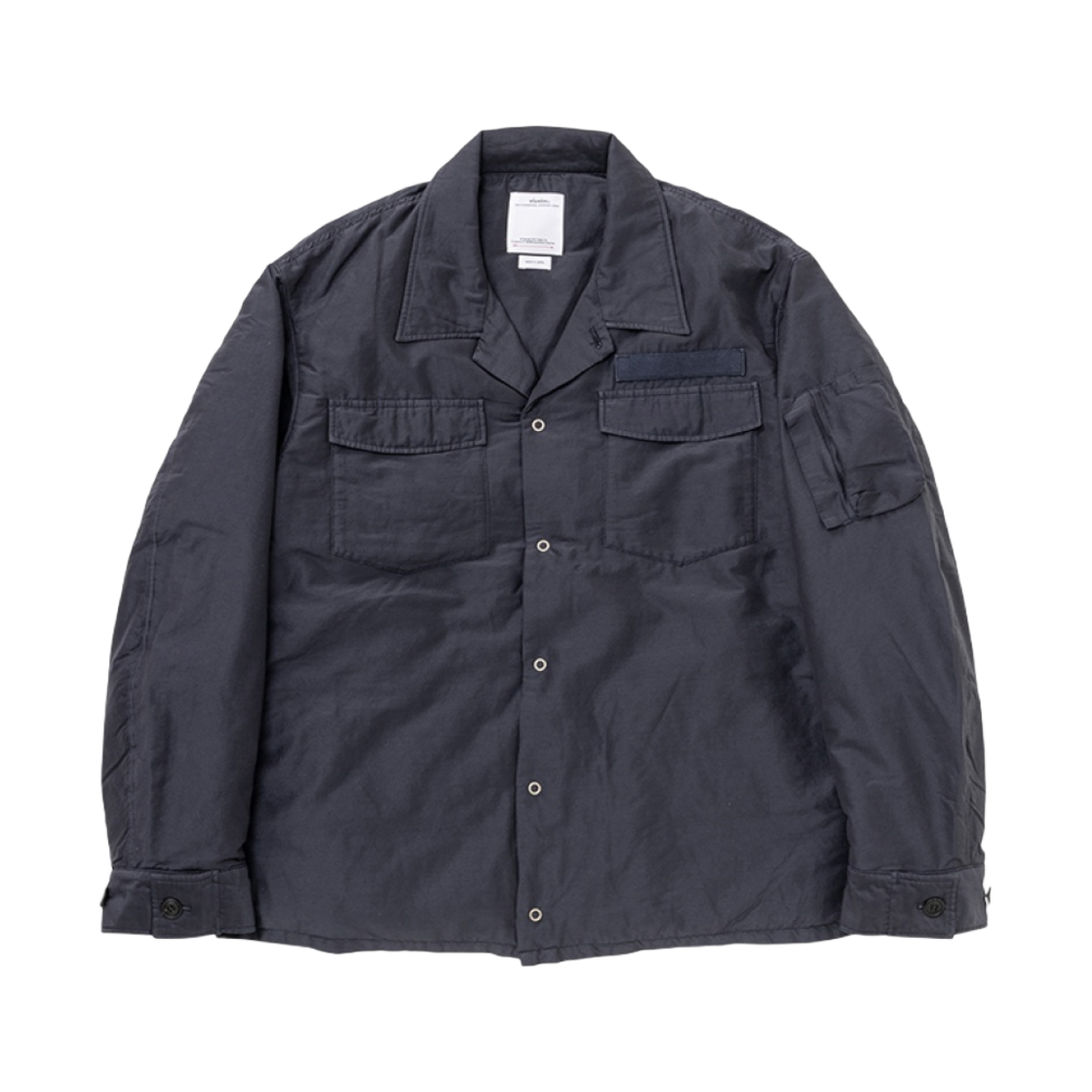 비즈빔 헬리 크루 다운 셔츠 네이비(Visvim Heli Crew Down Shirt Navy)