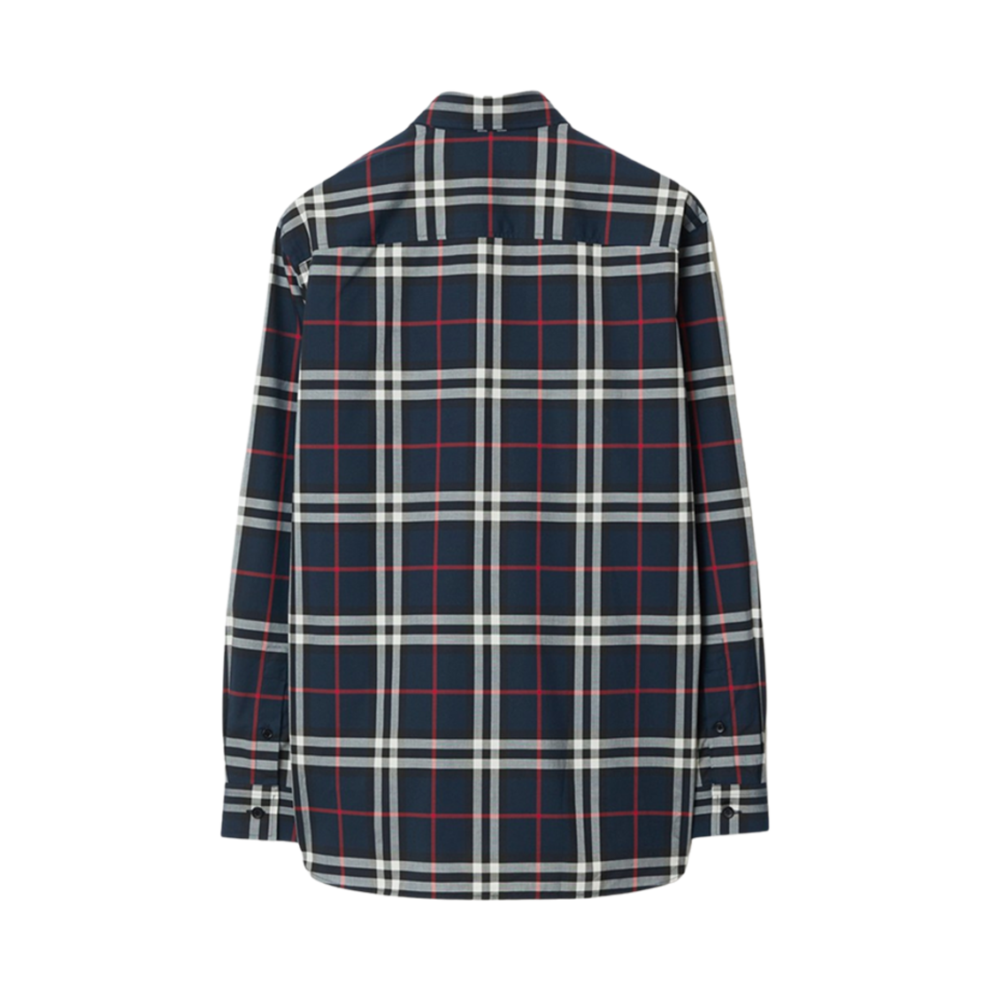 버버리 체크 코튼 셔츠 네이비(Burberry Check Cotton Shirt Navy) - 2
