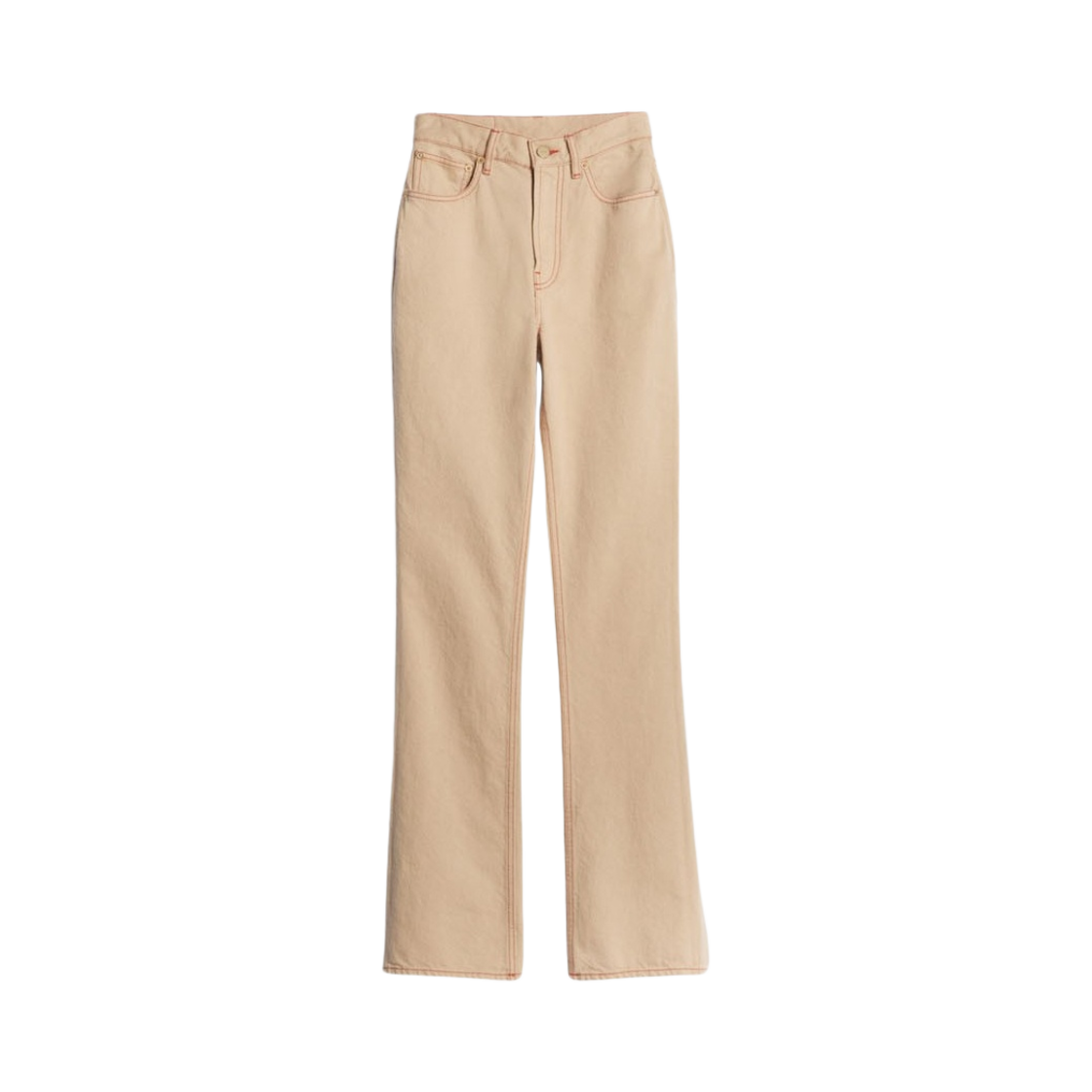 (W) 자크뮈스 르 드 니메스 플레어드 진 베이지 테라코타((W) Jacquemus Le de Nimes Flared Jeans Beige Terracotta) - 1