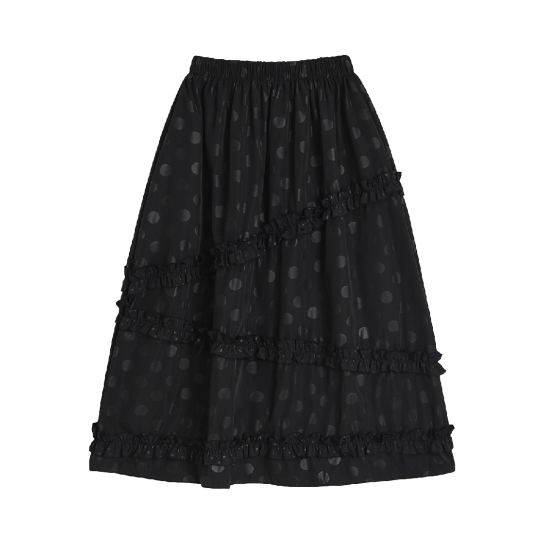 KS4CRSK005DT Kookeesee Frill Cancan Skirt Dot