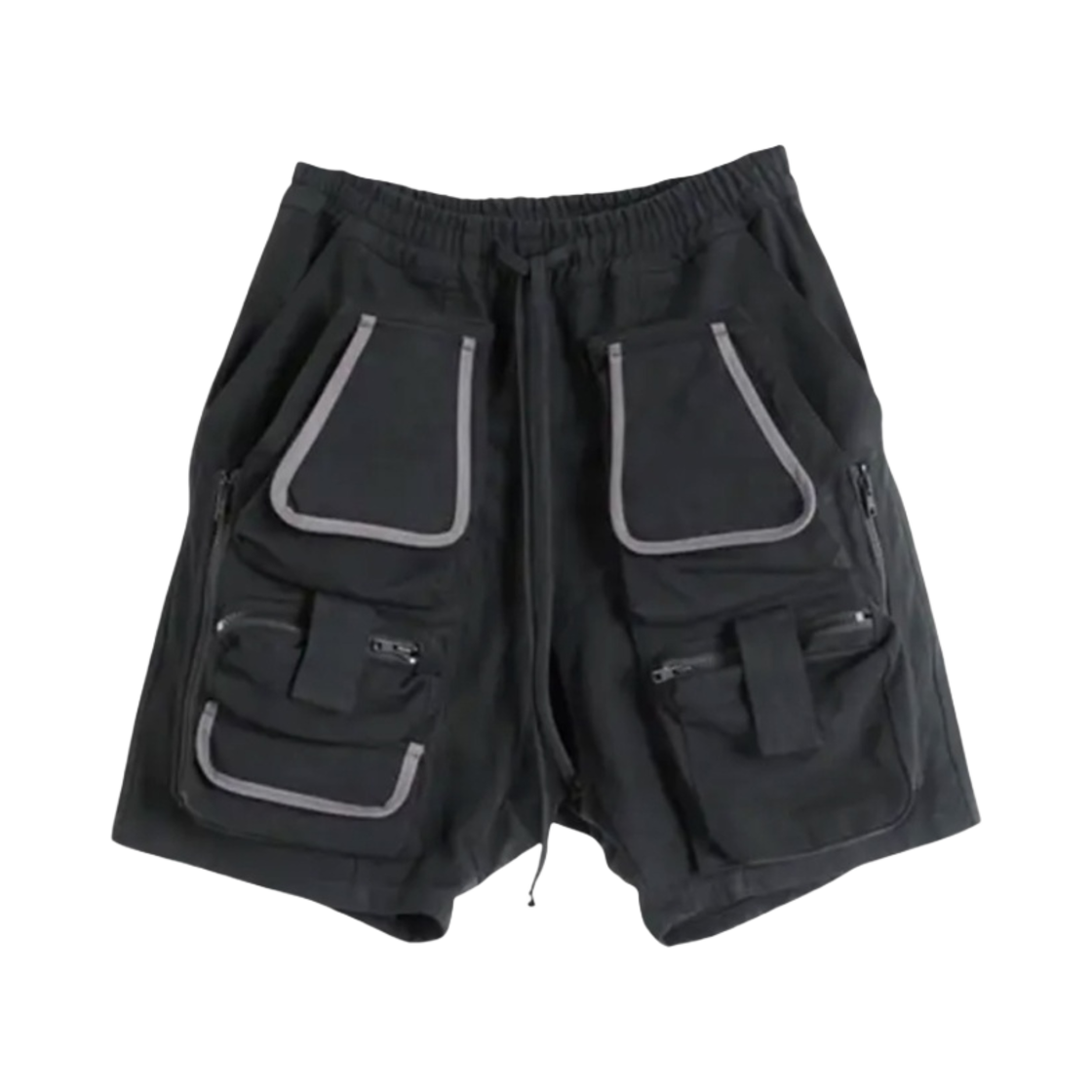 - Grailz Layered Panel Shorts Black