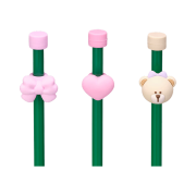 Starbucks Play Pink Straw Cap (Set of 3)